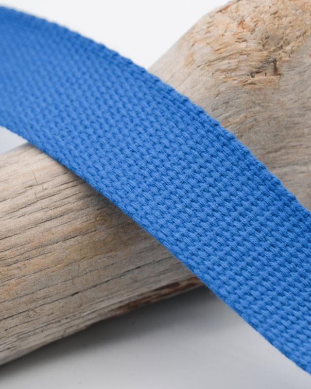 Sangle Coton 25MM Bleu Electrique - Maison Klem